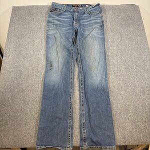 Ariat Jeans Mens 36x38 Blue FR Flame Resistant M4 Low Rise Boot Cut Work Western